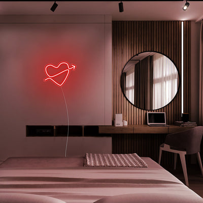 Mini Heart with Arrow - LED Neon Signs