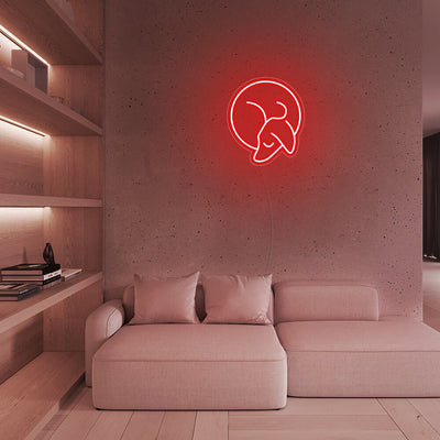 Mini Sleeping Dachshund - LED Neon Signs