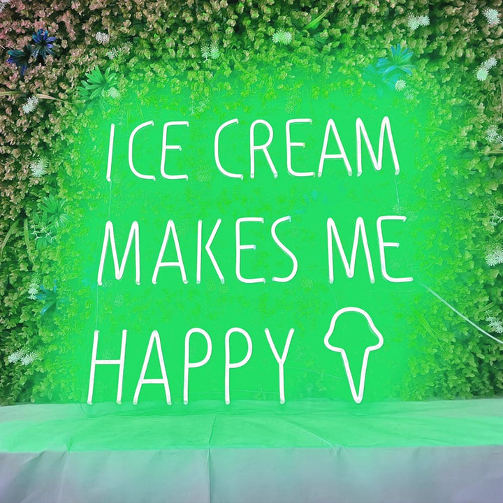 Ice Cream Makes  Me Happy - LED Neon Signs