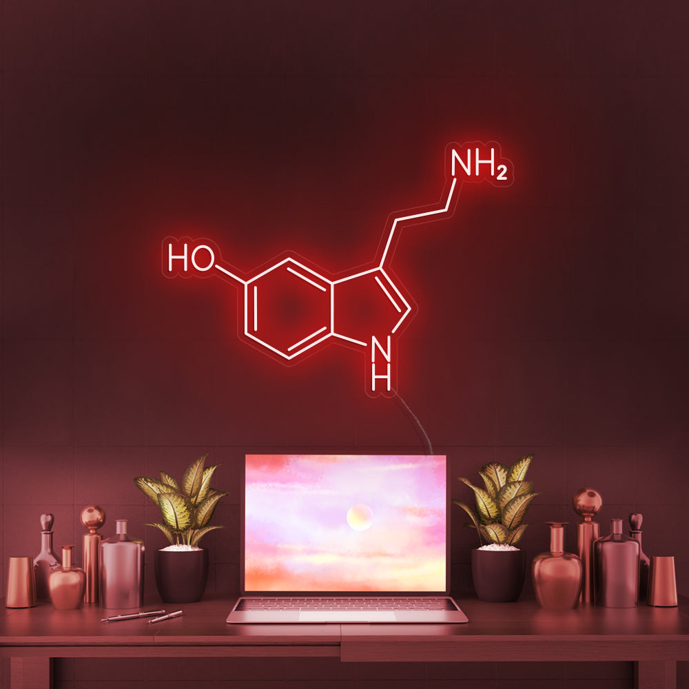 SEROTONIN MOLECULE- LED Neon Signs