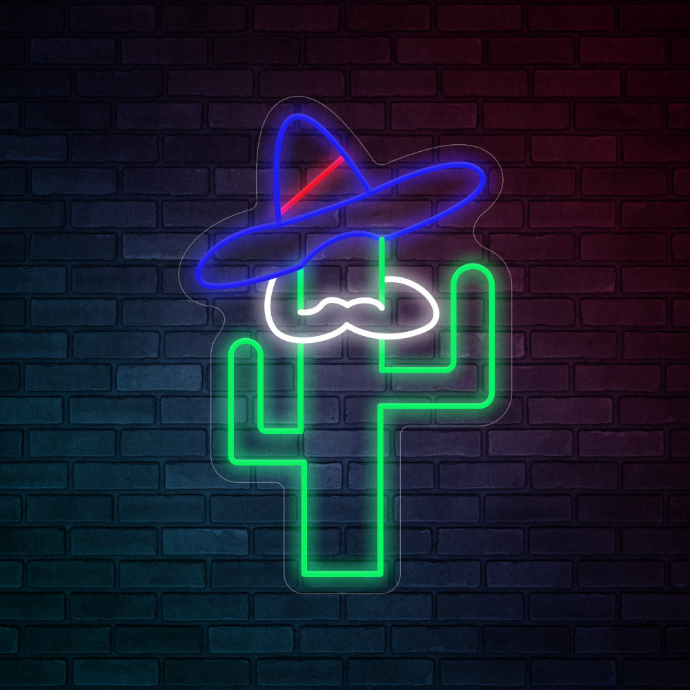 Cactus Man - LED Neon Signs