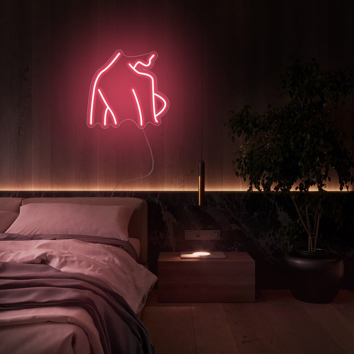 Mini Lady Body Back - LED Neon Signs