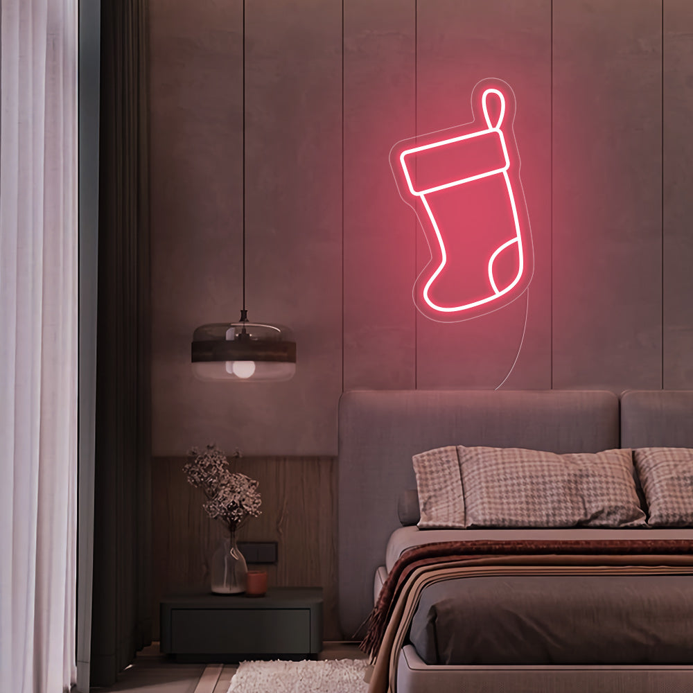 Christmas Stockings LED Neon Sign - Merry Christmas Neon Sign