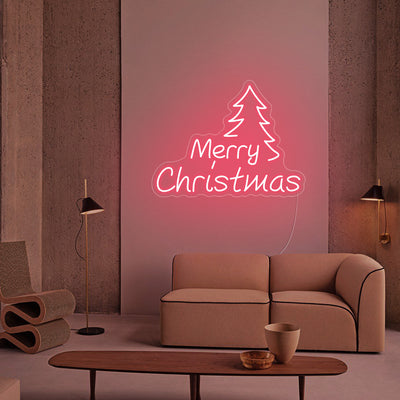 Christmas Tree LED Neon Sign - Merry Christmas Neon Sign