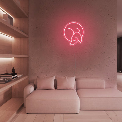Mini Sleeping Dachshund - LED Neon Signs