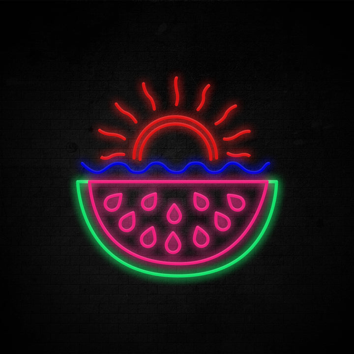 Summer party with watermelon - LED Neon Signs