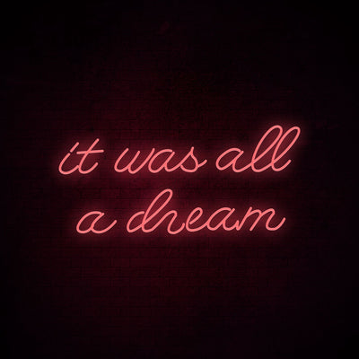 It was all a dream 2 -LED Neon Signs