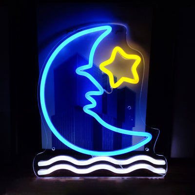Star and Moon- LED Neon Signs