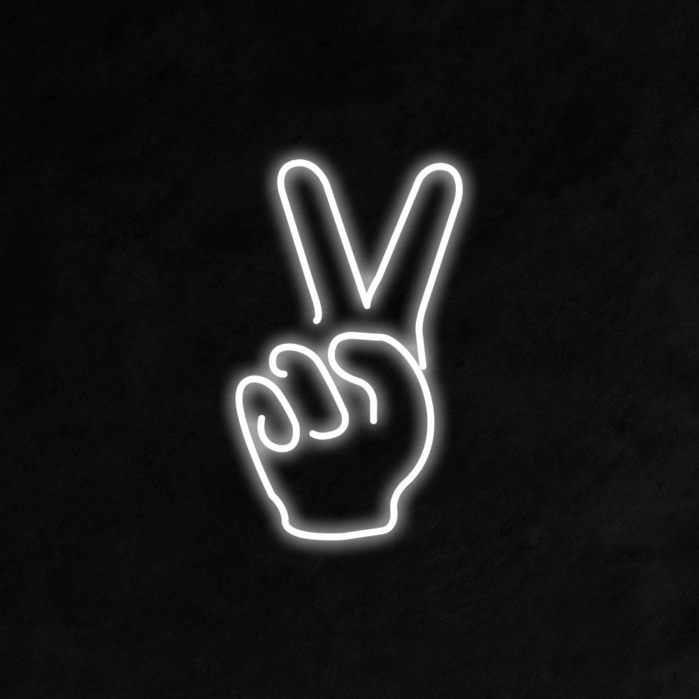 Peace Fingers - LED Neon Signs