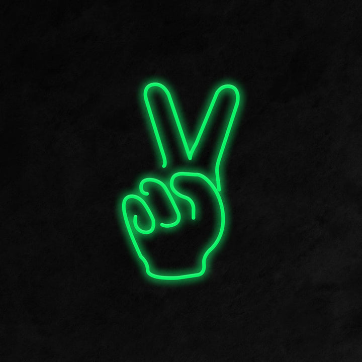 Peace Fingers - LED Neon Signs