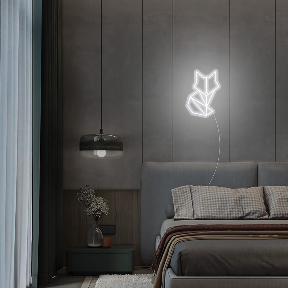 Mini Geometric Fox - LED Neon Signs