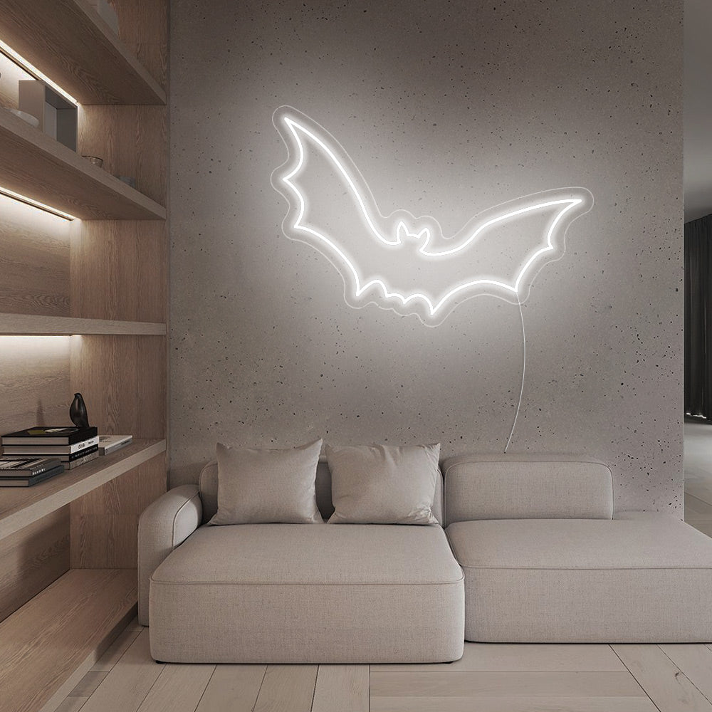 Bat Flying LED Neon Sign - Happy Halloween Neon Sign