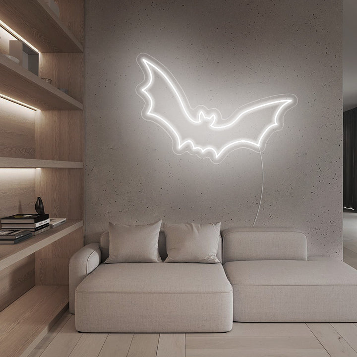 Bat Flying LED Neon Sign - Happy Halloween Neon Sign