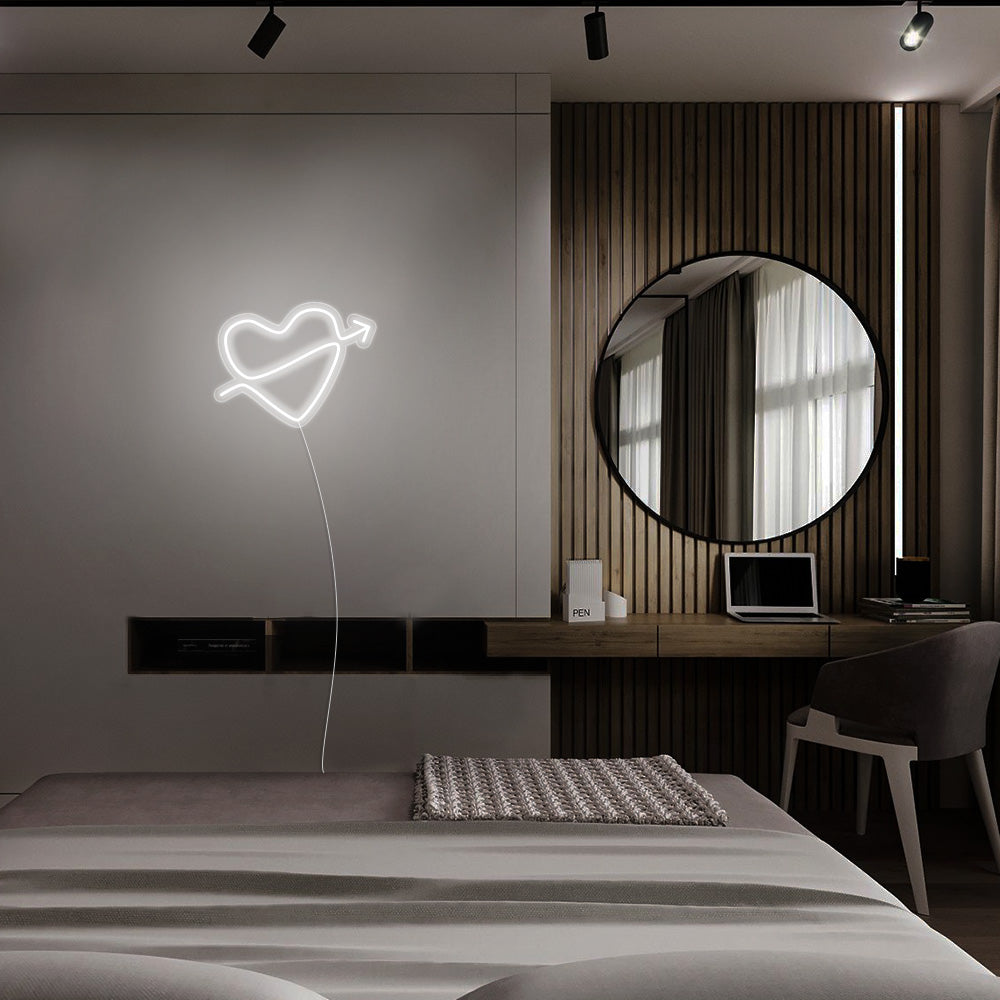 Mini Heart with Arrow - LED Neon Signs