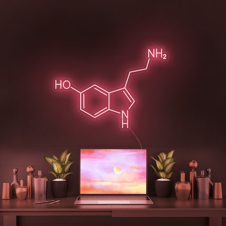 SEROTONIN MOLECULE- LED Neon Signs