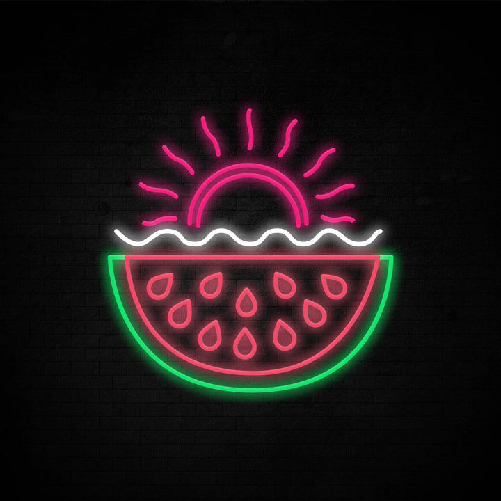 Summer party with watermelon - LED Neon Signs