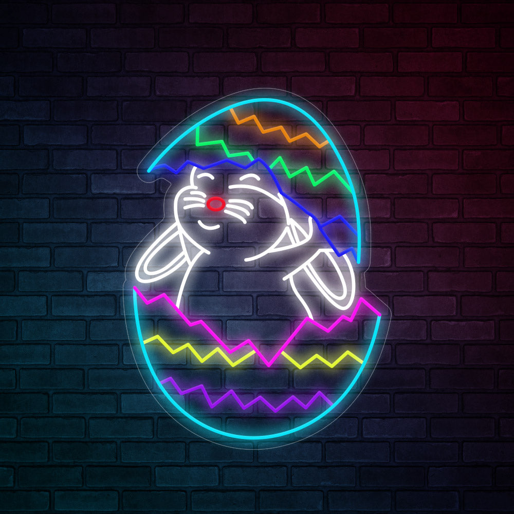 Easter Bunny Broken Egg-LED Neon Signs