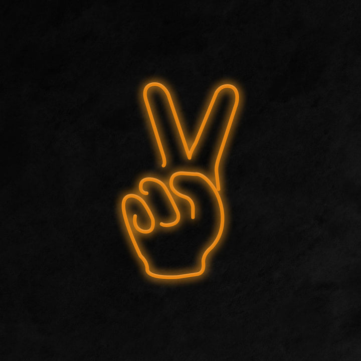 Peace Fingers - LED Neon Signs