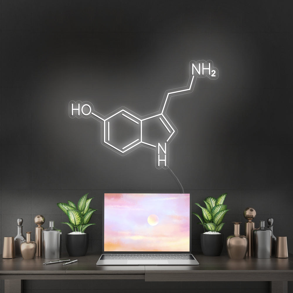 SEROTONIN MOLECULE- LED Neon Signs