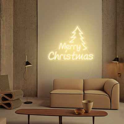 Christmas Tree LED Neon Sign - Merry Christmas Neon Sign