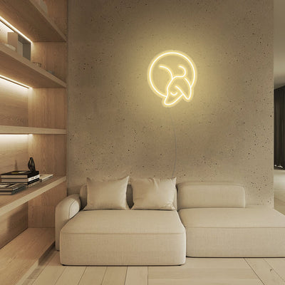 Mini Sleeping Dachshund - LED Neon Signs