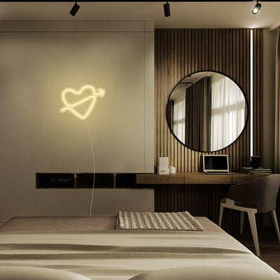 Mini Heart with Arrow - LED Neon Signs