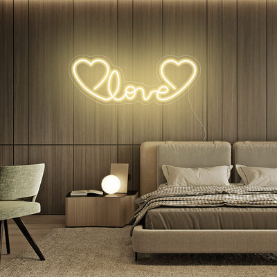 Love and Hearts - LED Neon Signs