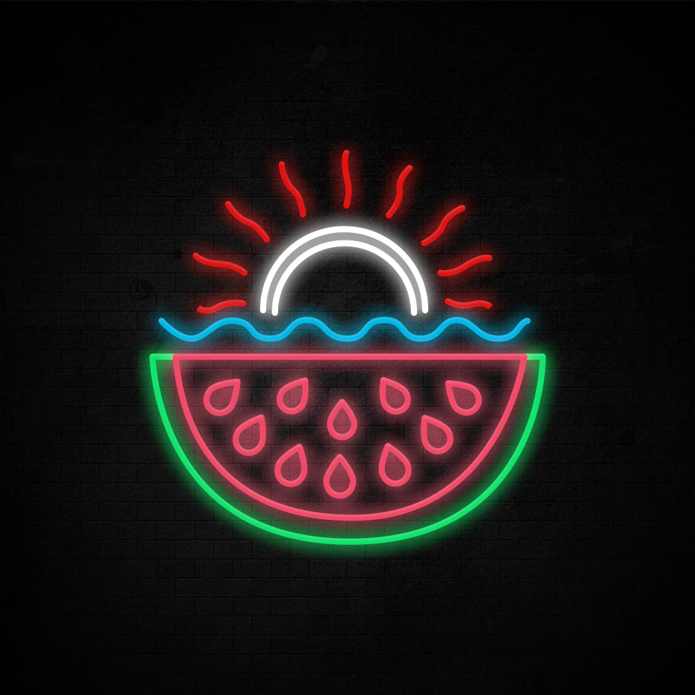 Summer party with watermelon - LED Neon Signs