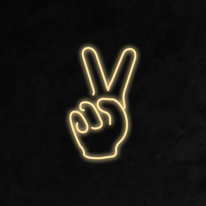 Peace Fingers - LED Neon Signs