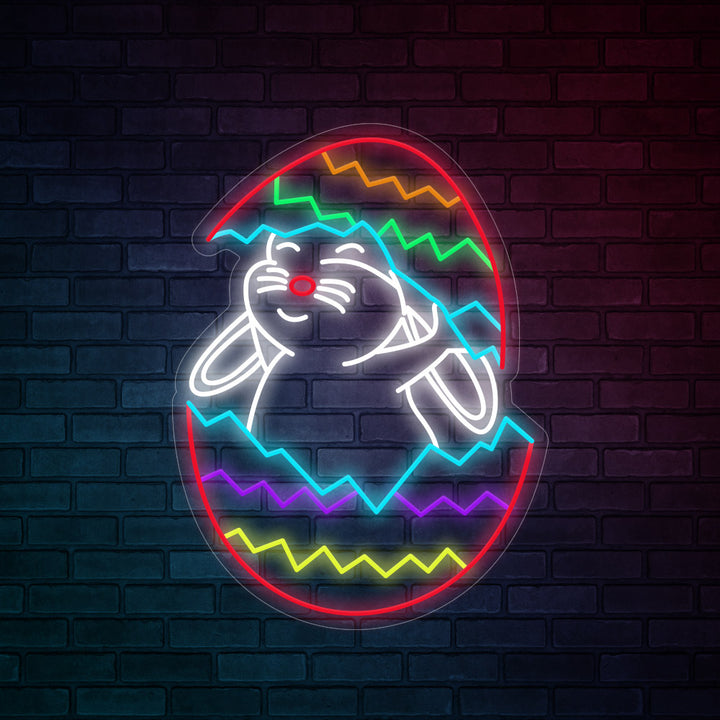 Easter Bunny Broken Egg-LED Neon Signs