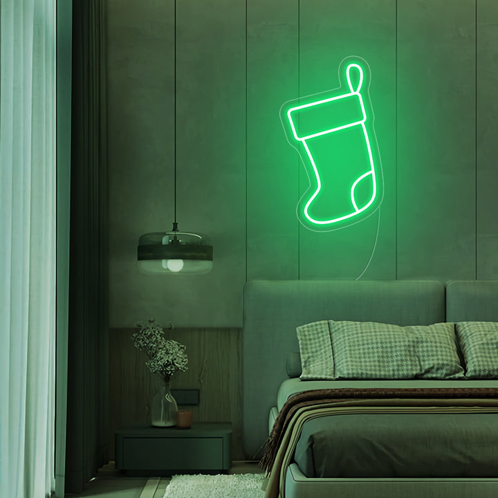 Christmas Stockings LED Neon Sign - Merry Christmas Neon Sign
