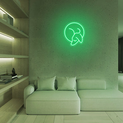 Mini Sleeping Dachshund - LED Neon Signs