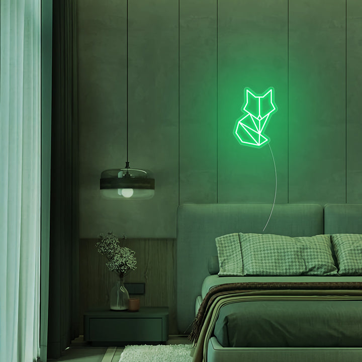 Mini Geometric Fox - LED Neon Signs