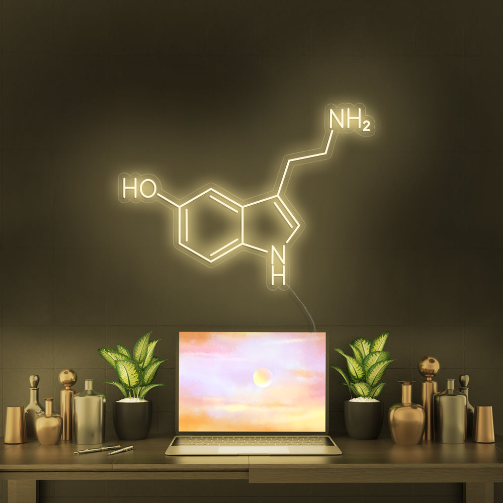 SEROTONIN MOLECULE- LED Neon Signs