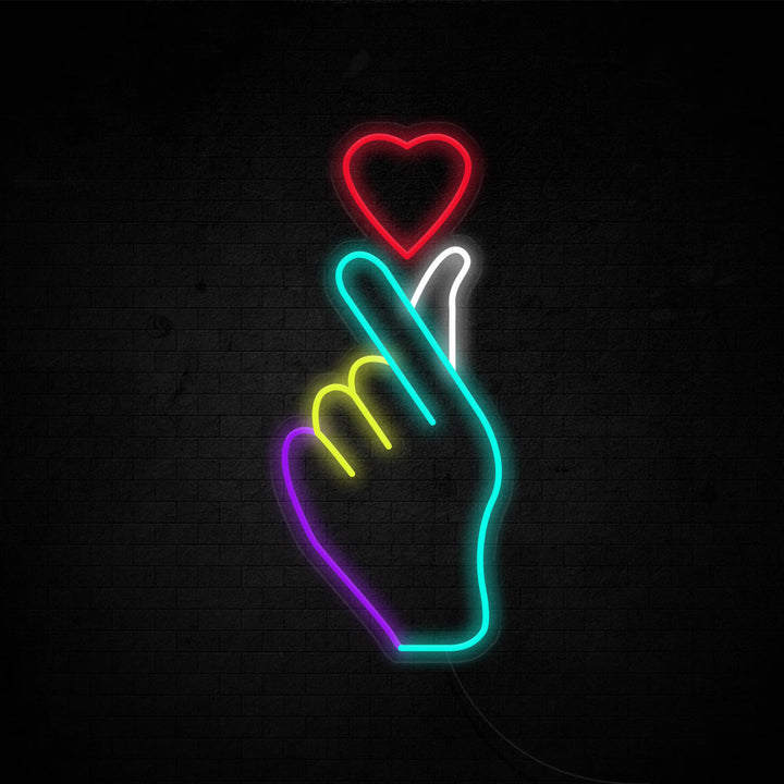 Finger Heart - LED Neon Signs