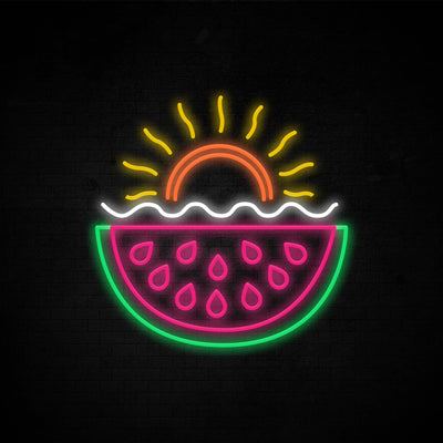 Summer party with watermelon - LED Neon Signs