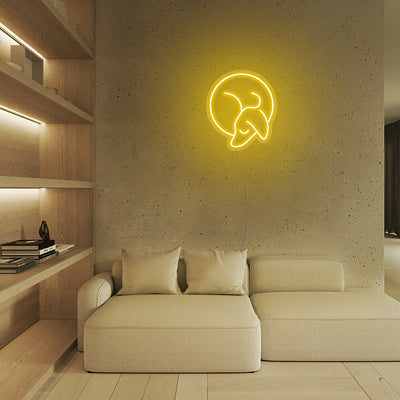 Mini Sleeping Dachshund - LED Neon Signs