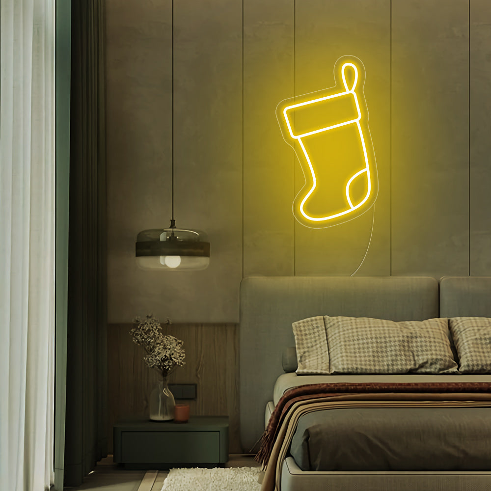 Christmas Stockings LED Neon Sign - Merry Christmas Neon Sign