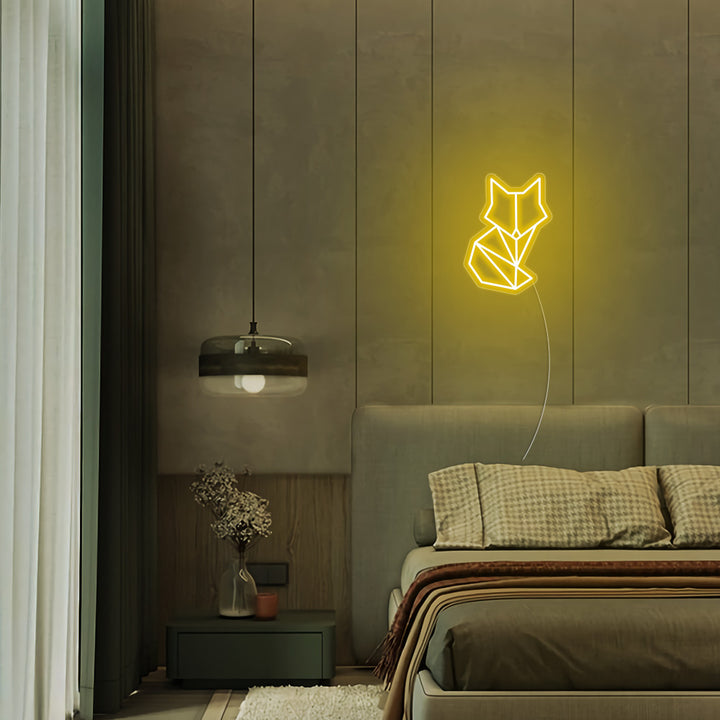 Mini Geometric Fox - LED Neon Signs