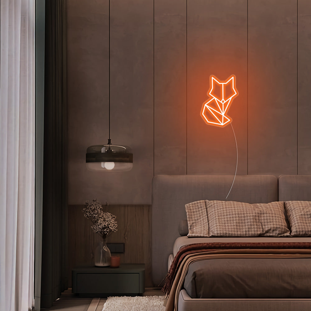 Mini Geometric Fox - LED Neon Signs