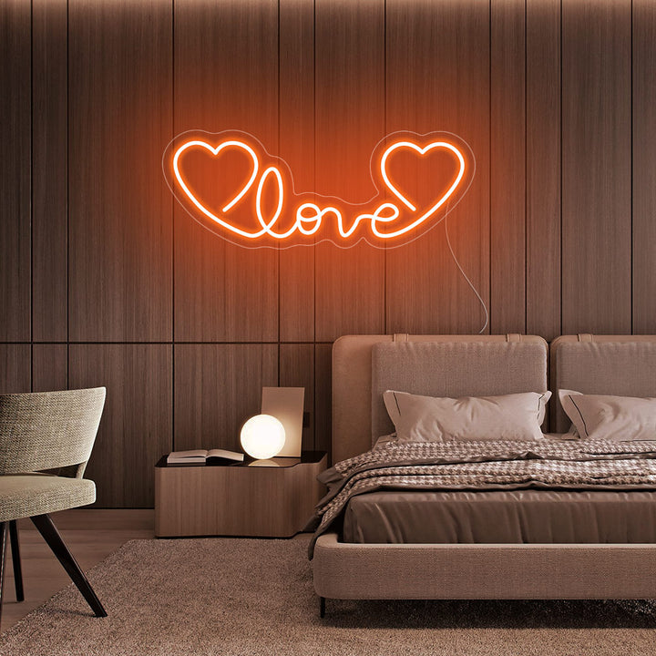 Love and Hearts - LED Neon Signs