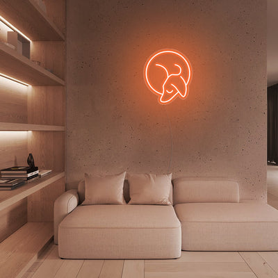 Mini Sleeping Dachshund - LED Neon Signs