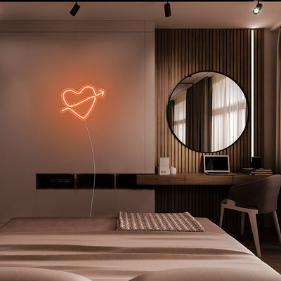 Mini Heart with Arrow - LED Neon Signs
