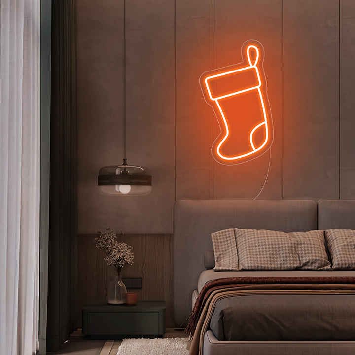 Christmas Stockings LED Neon Sign - Merry Christmas Neon Sign