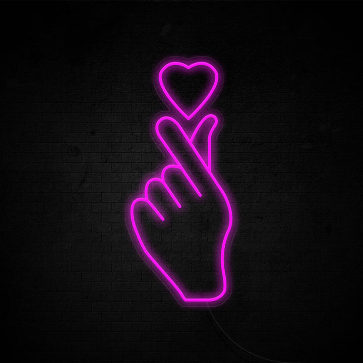 Finger Heart - LED Neon Signs