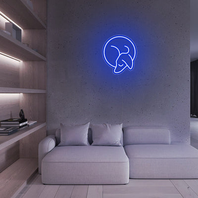 Mini Sleeping Dachshund - LED Neon Signs