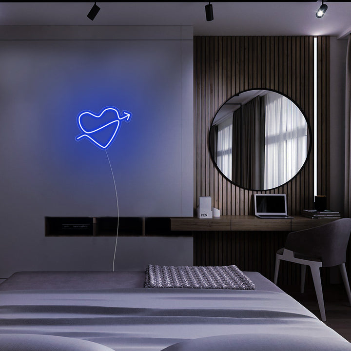 Mini Heart with Arrow - LED Neon Signs