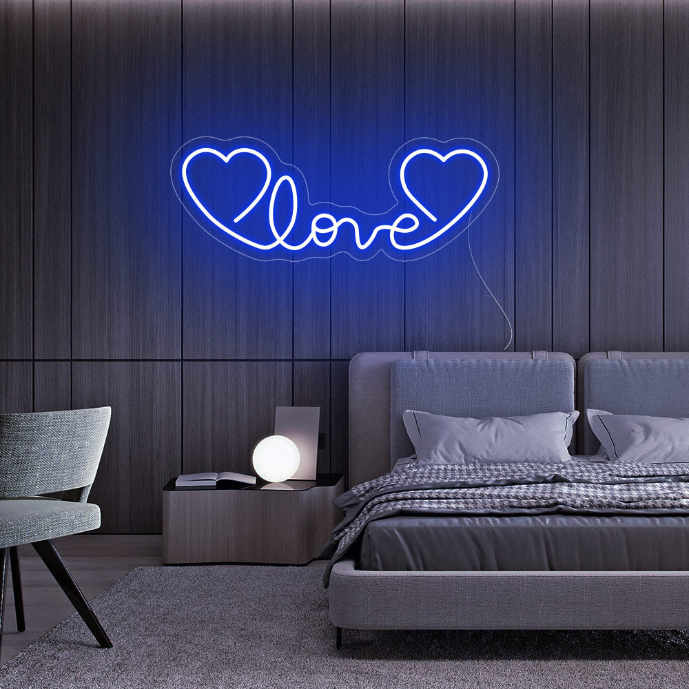 Love and Hearts - LED Neon Signs