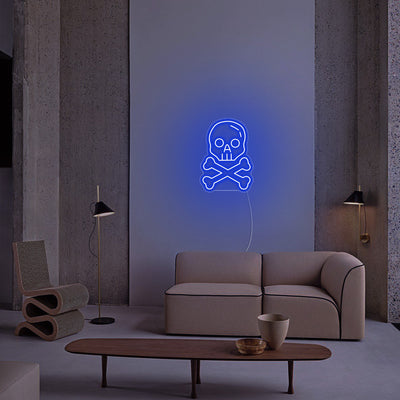 Skull x Bone LED Neon Sign - Happy Halloween Neon Sign
