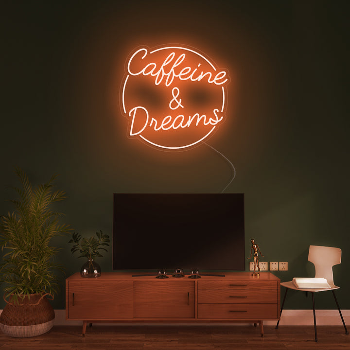 Caffeine & Dreams- LED Neon Signs